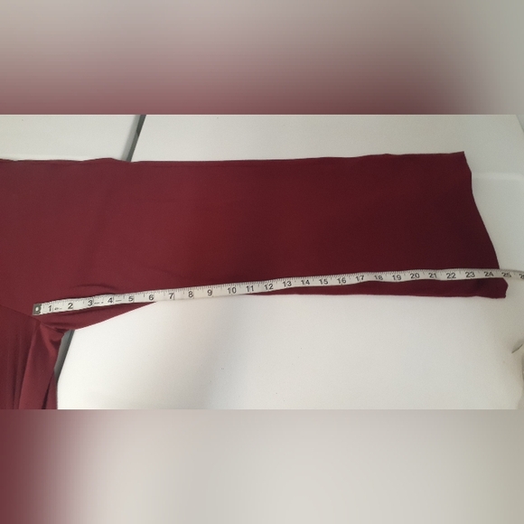 Burgundy flowy jumpsuit - Fashion brand - size medium - Picture 6 of 6